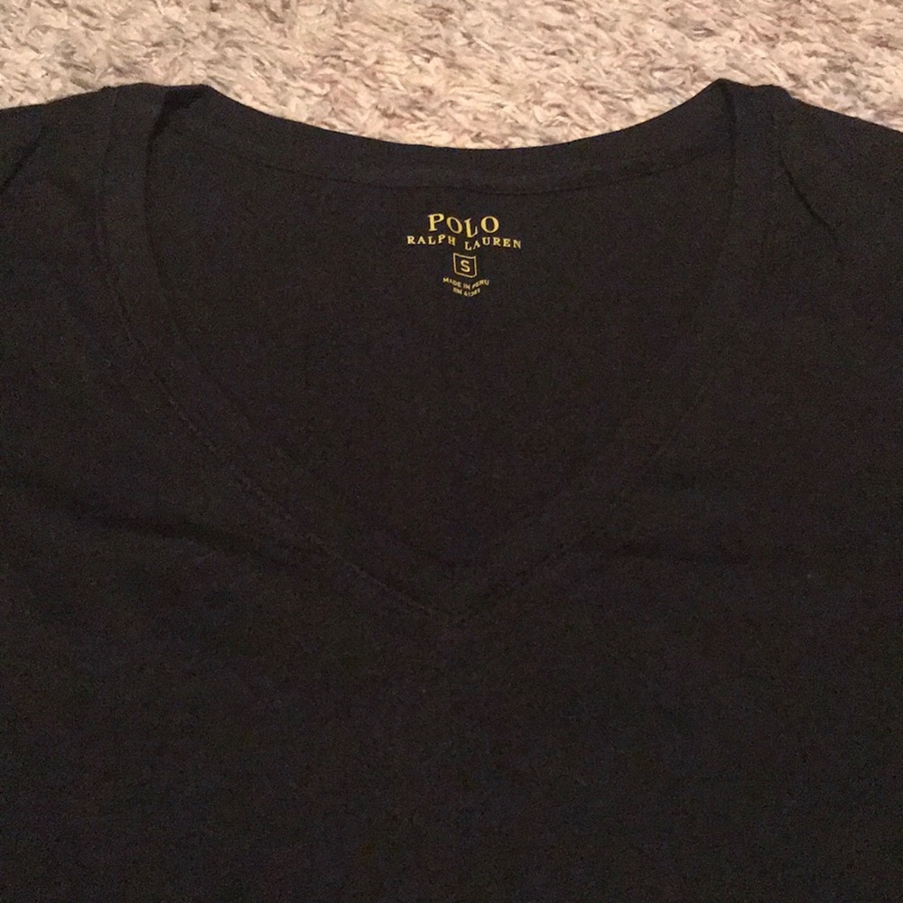 NWT Polo Ralph Lauren v-neck tee size small - Picture 2 of 4
